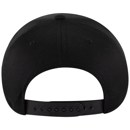 Black Crown Blank – Otto Cap 31-069 Mid Profile 5-Panel Baseball Cap (Structured Fit)