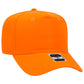 Black Crown Blank – Otto Cap 31-069 Mid Profile 5-Panel Baseball Cap (Structured Fit)