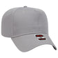 Black Crown Blank – Otto Cap 31-069 Mid Profile 5-Panel Baseball Cap (Structured Fit)