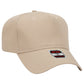 Black Crown Blank – Otto Cap 31-069 Mid Profile 5-Panel Baseball Cap (Structured Fit)