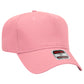 Black Crown Blank – Otto Cap 31-069 Mid Profile 5-Panel Baseball Cap (Structured Fit)