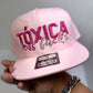 Tóxica As F*ck Snapback – Flat Brim Crown for the Drama Queens Only For the ones who love a little chaos with their crown.
