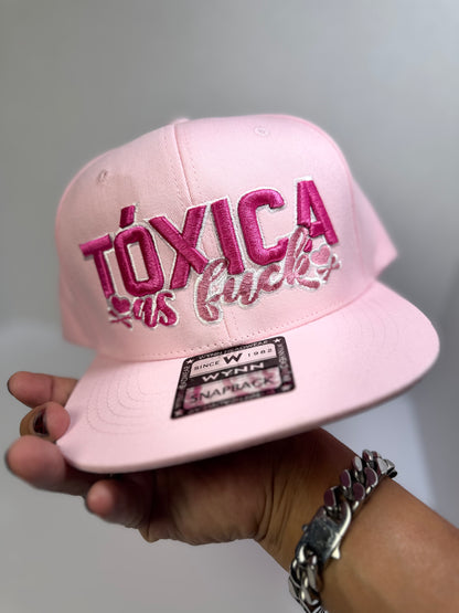 Tóxica As F*ck Snapback – Flat Brim Crown for the Drama Queens Only For the ones who love a little chaos with their crown.