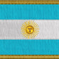Royal Sigil Download: Argentine Flag Stitch file, Digitized file