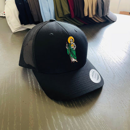 Crowned San Judas Tadeo — Embroidered Hat, snapback San Judas hat