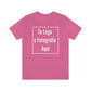 Custom T-shirt, Camisa Personalizable con tu fotografia o logo, Camisa con logo
