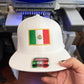 Gorra Plana de Mexico, Gorra bordada con bandera de Mexico, snapback hat with the Mexican Flag