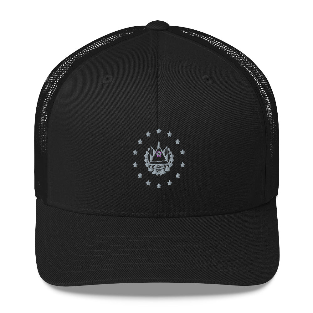 El Salvador embroidered hat, Logo de Gobierno de El Salvador bordado, Trucker hat