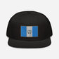 Gorra plana snapback con Bandera de Guatemala bordada, Gutemalan flag embroidered on a flat hat