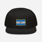 Gorra Plana bordad con Bandera de Argentina, snapback hat with Argentinian flag
