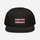 Gorra bordada con bandera de Costa Rica, snapback hat with Costa Rican Flag