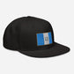 Gorra plana snapback con Bandera de Guatemala bordada, Gutemalan flag embroidered on a flat hat