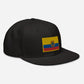 Gorra plana bordada con bandera de Ecuador, snapback with Ecuadorian Flag