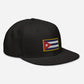 Gorra Plana bordada con Bandera de Cuba, snapback hat with Cuban flag