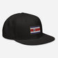 Gorra bordada con bandera de Costa Rica, snapback hat with Costa Rican Flag