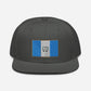 Gorra plana snapback con Bandera de Guatemala bordada, Gutemalan flag embroidered on a flat hat