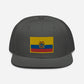 Gorra plana bordada con bandera de Ecuador, snapback with Ecuadorian Flag