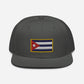 Gorra Plana bordada con Bandera de Cuba, snapback hat with Cuban flag