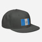 Gorra plana snapback con Bandera de Guatemala bordada, Gutemalan flag embroidered on a flat hat