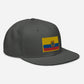 Gorra plana bordada con bandera de Ecuador, snapback with Ecuadorian Flag