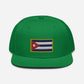 Gorra Plana bordada con Bandera de Cuba, snapback hat with Cuban flag