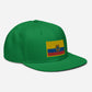 Gorra plana bordada con bandera de Ecuador, snapback with Ecuadorian Flag