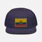 Gorra plana bordada con bandera de Ecuador, snapback with Ecuadorian Flag