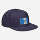 Gorra plana snapback con Bandera de Guatemala bordada, Gutemalan flag embroidered on a flat hat
