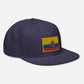 Gorra plana bordada con bandera de Ecuador, snapback with Ecuadorian Flag