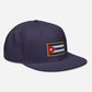 Gorra Plana bordada con Bandera de Cuba, snapback hat with Cuban flag