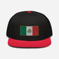 Gorra Plana de Mexico, Gorra bordada con bandera de Mexico, snapback hat with the Mexican Flag