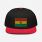 Gorra de Bolibia, Gorra Plana bordada con Bandera de Bolibia, snapback hat with bolivian flag