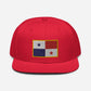 Gorra de Panama, Gorra plana con bandera de Panama, Snapback Hat with Panama flag