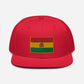 Gorra de Bolibia, Gorra Plana bordada con Bandera de Bolibia, snapback hat with bolivian flag