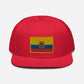 Gorra plana bordada con bandera de Ecuador, snapback with Ecuadorian Flag