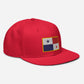 Gorra de Panama, Gorra plana con bandera de Panama, Snapback Hat with Panama flag