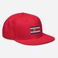 Gorra bordada con bandera de Costa Rica, snapback hat with Costa Rican Flag