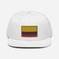 Gorra plana bordada con Bandera de Colombia, snapback hat with Colombian Flag embroidered