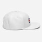 Gorra bordada con bandera de Costa Rica, snapback hat with Costa Rican Flag